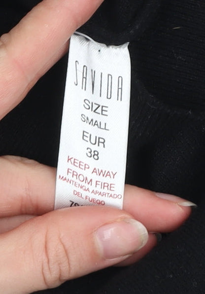 Womens UK Size 10 Savida Black Pullover Jumper