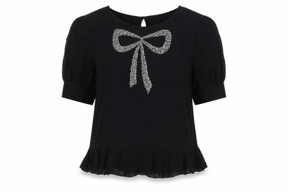 Womens UK Size 8 NEXT Black Tunic Blouse