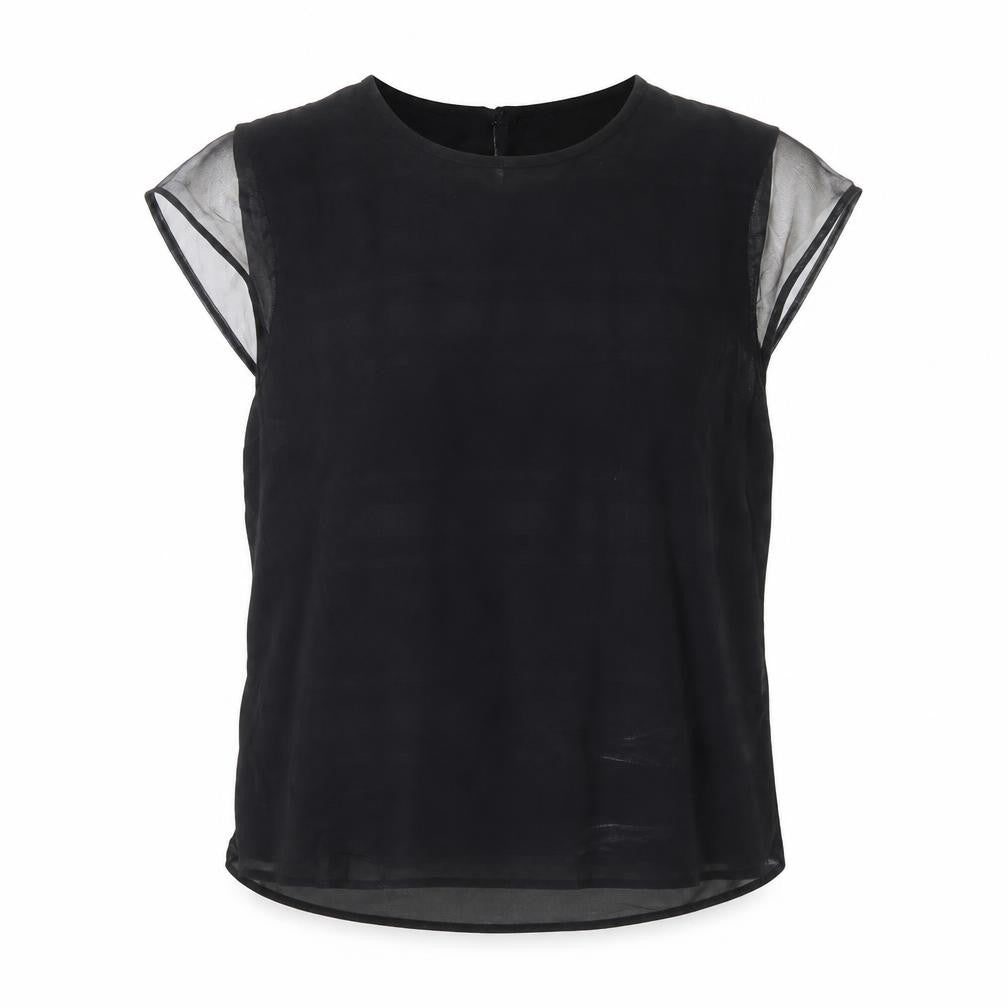 Womens UK Size 10 Coast Black Basic Blouse