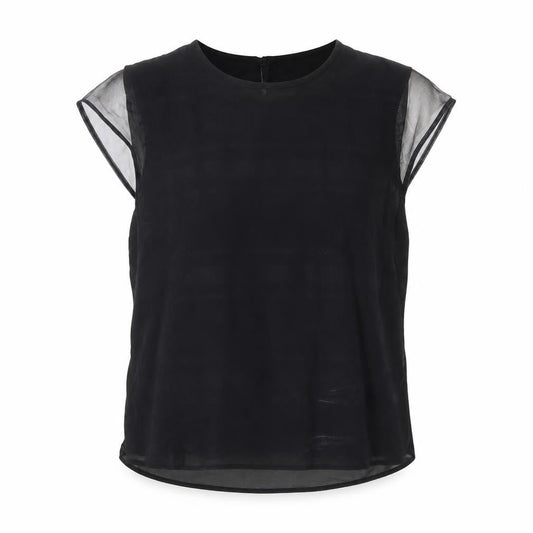 Womens UK Size 10 Coast Black Basic Blouse