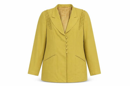 Womens UK Size 10 Gerry Weber Yellow Blazer
