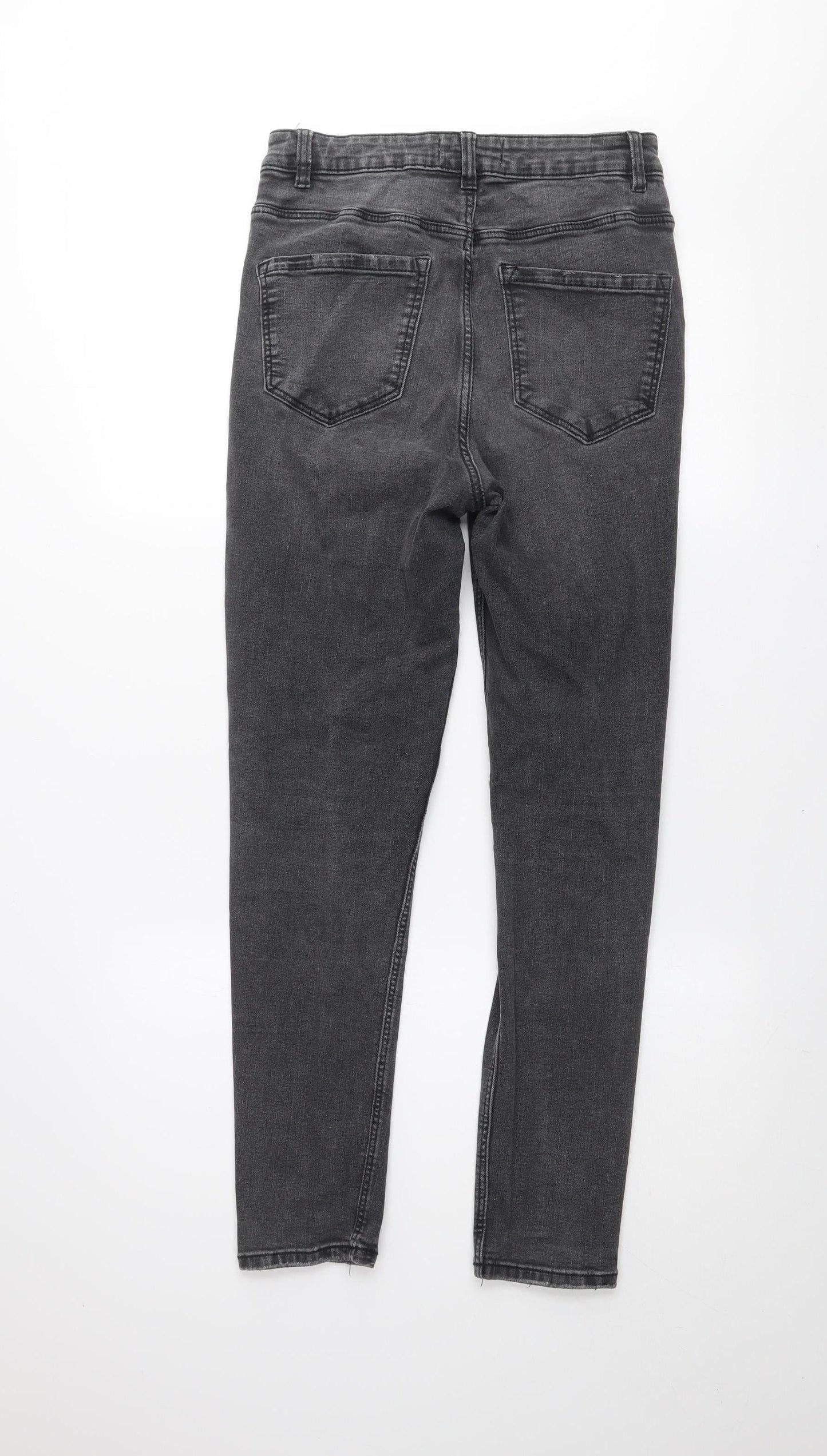 Unisex Adultss UK Size 12 RESERVED Slim Fit Skinny Grey Jeans