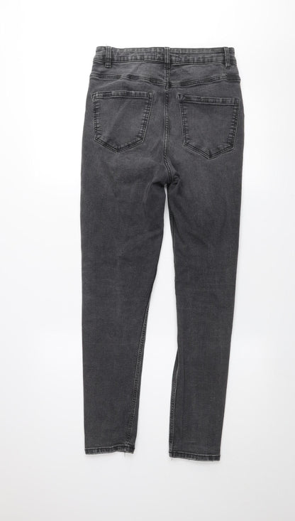 Unisex Adultss UK Size 12 RESERVED Slim Fit Skinny Grey Jeans