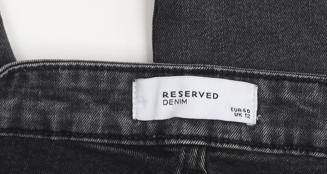 Unisex Adultss UK Size 12 RESERVED Slim Fit Skinny Grey Jeans