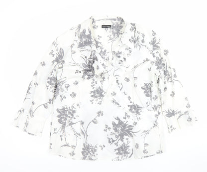 Womens UK Size 14 Gerry Weber White Wrap Blouse