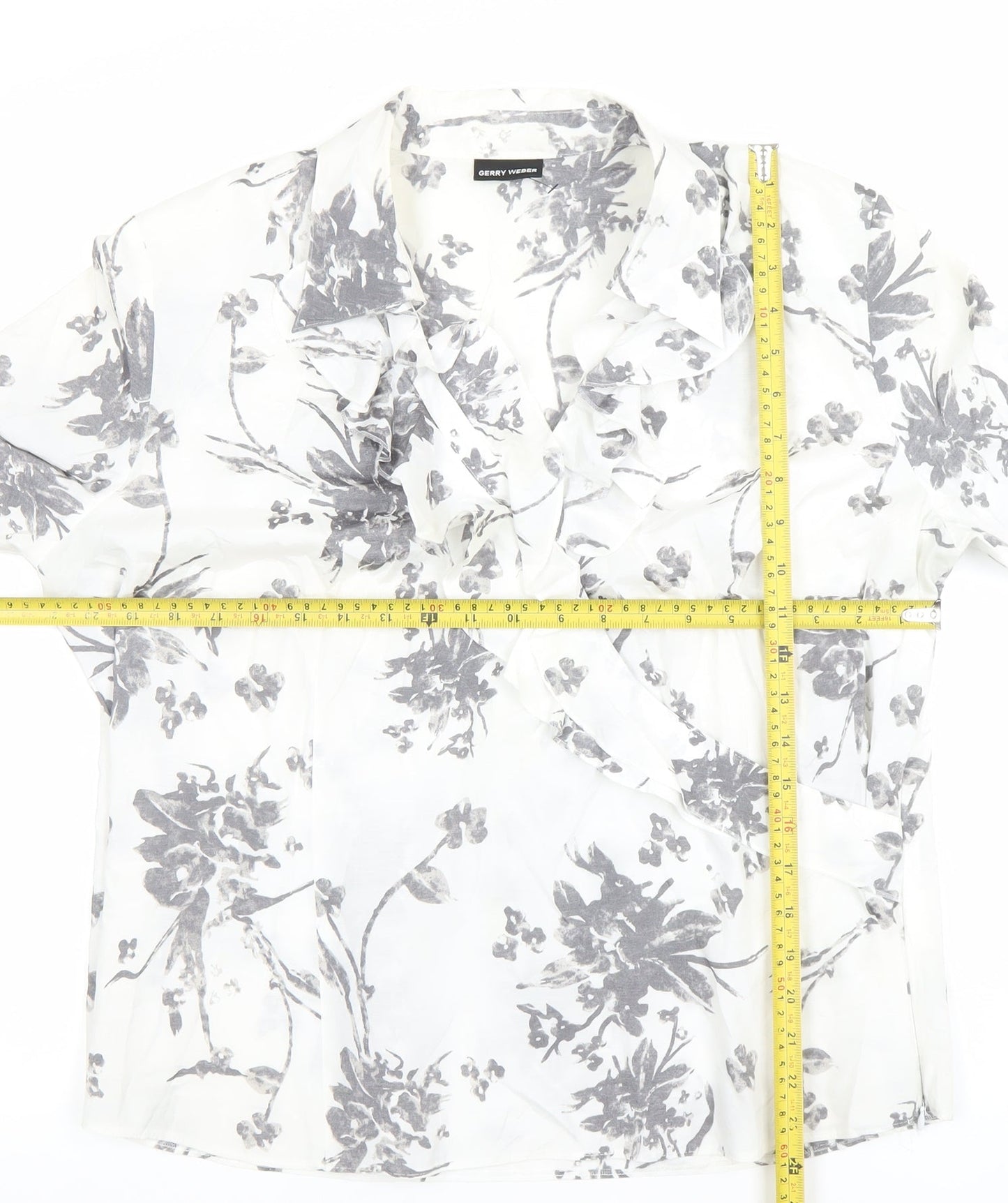 Womens UK Size 14 Gerry Weber White Wrap Blouse