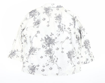Womens UK Size 14 Gerry Weber White Wrap Blouse