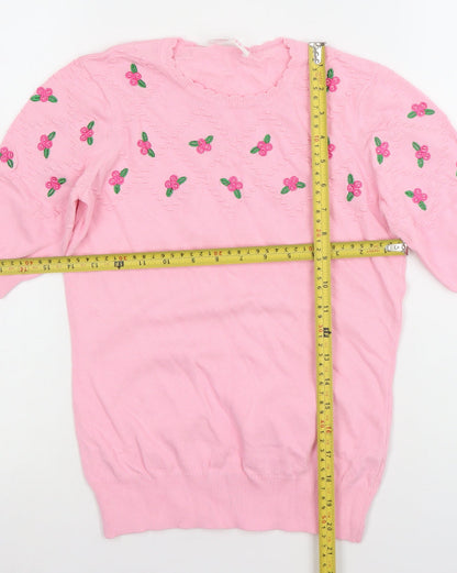 Womens UK Size 8 Saviior Pink Tunic Blouse