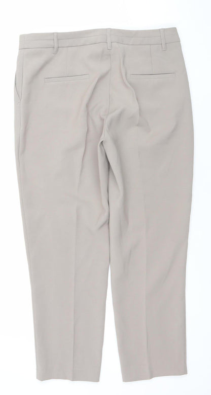 Womens UK Size 12 Gallery Regular Fit Business Casual Workwear Beige Trousers