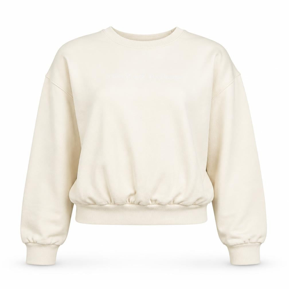 Womens UK Size XS Divided Beige Pullover Sweatshirt