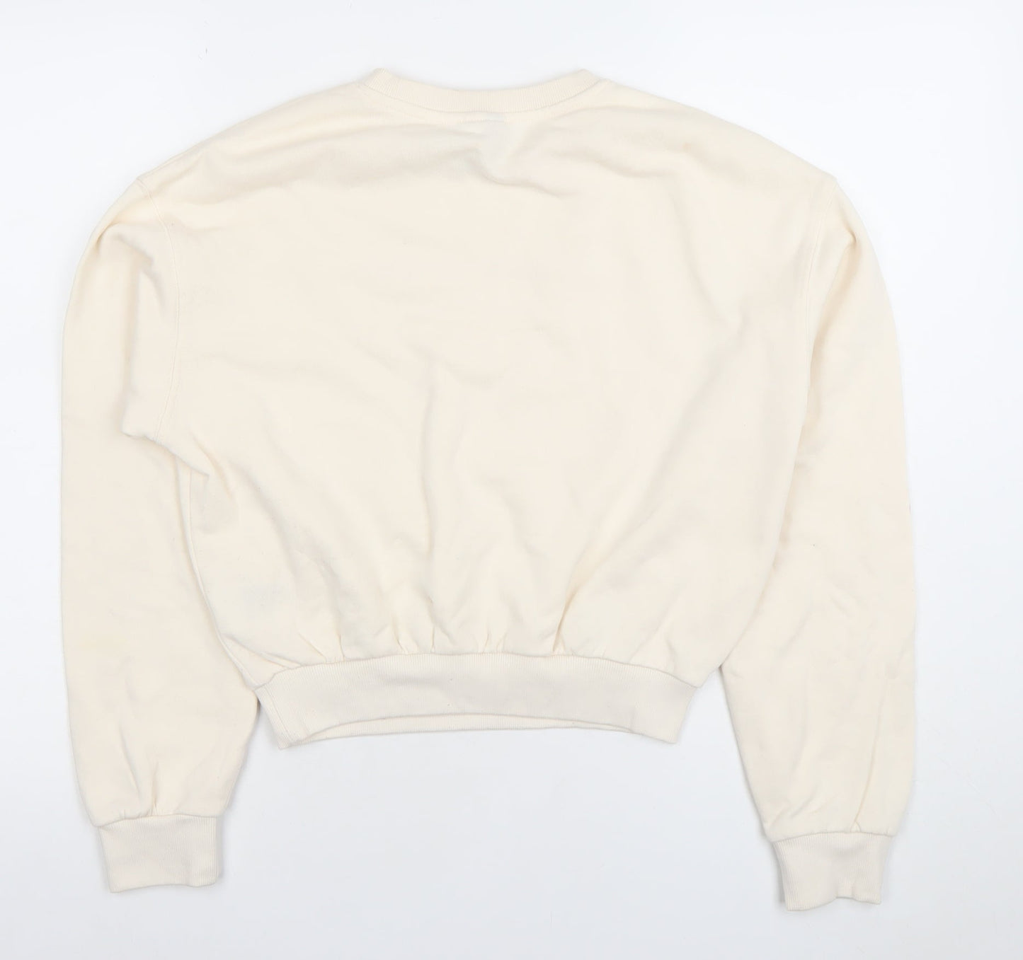 Womens UK Size XS Divided Beige Pullover Sweatshirt