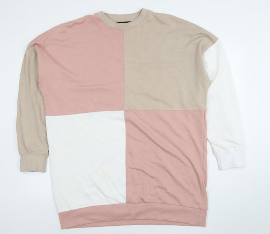 Womens UK Size 14 Missguided Multicoloured Pullover Sweatshirt