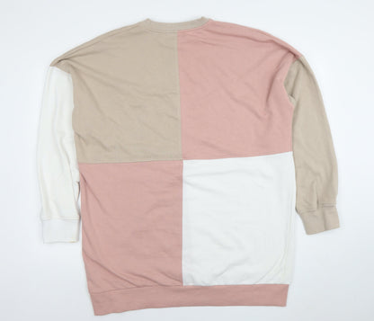 Womens UK Size 14 Missguided Multicoloured Pullover Sweatshirt