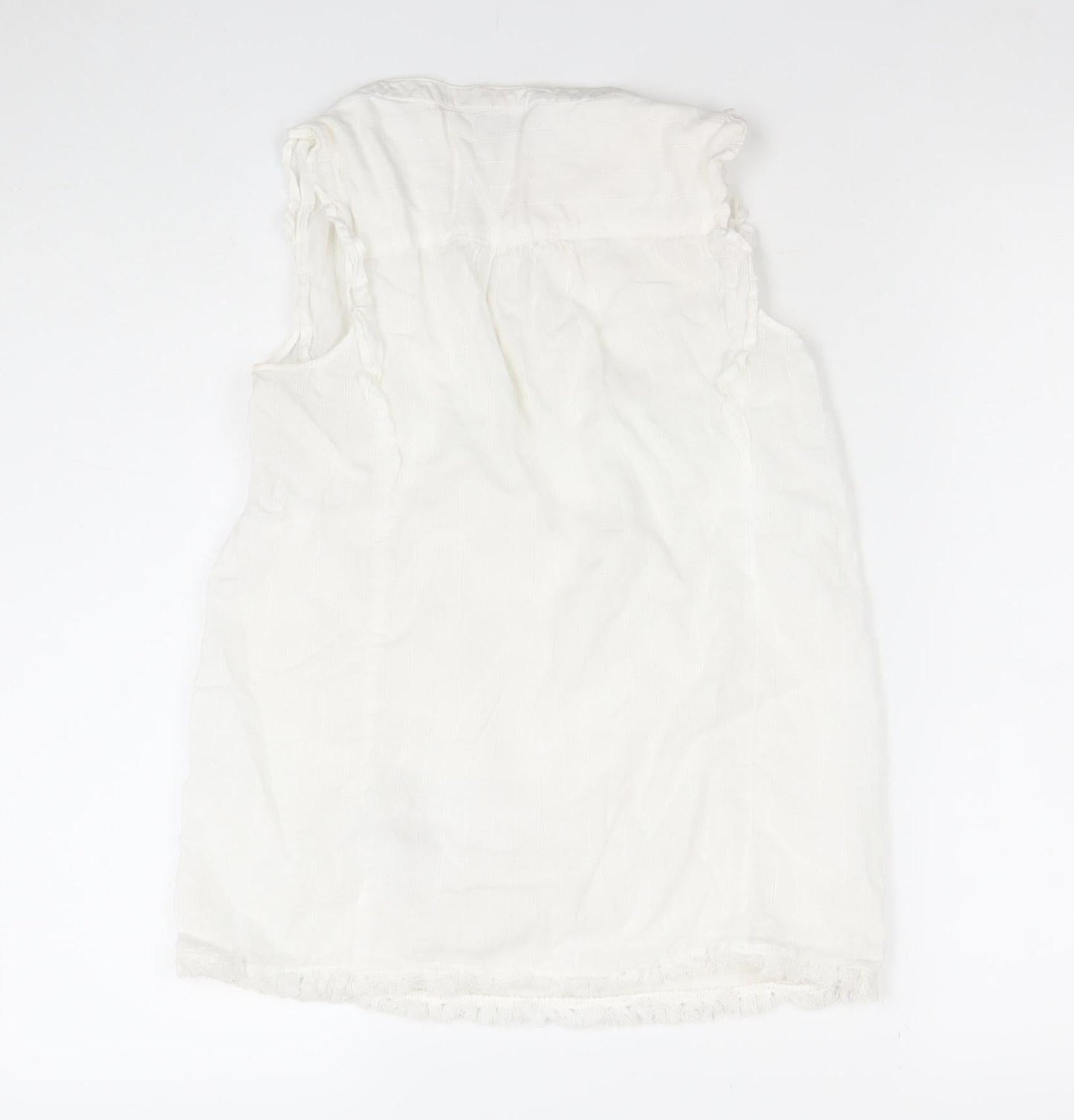 Womens UK Size 2XS Tommy Hilfiger White Tunic Blouse