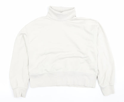 Womens UK Size S Zara Beige Pullover Sweatshirt