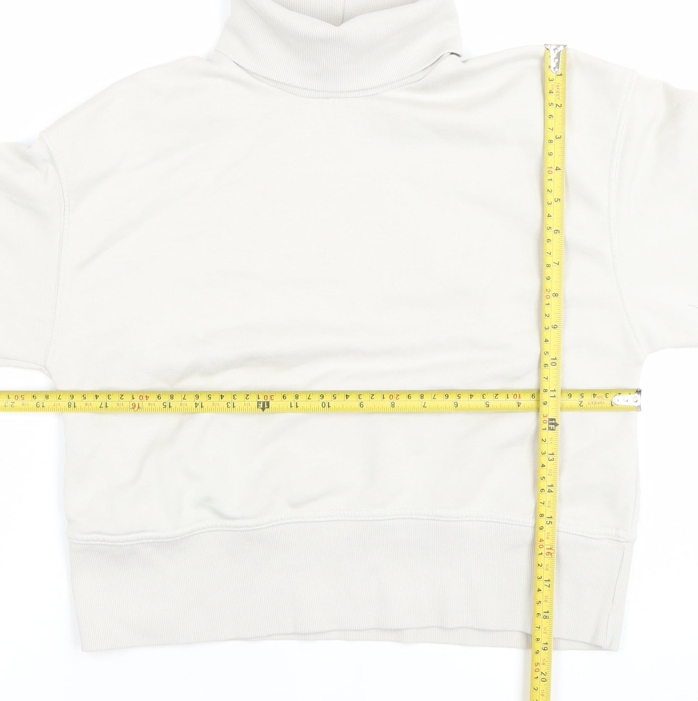 Womens UK Size S Zara Beige Pullover Sweatshirt