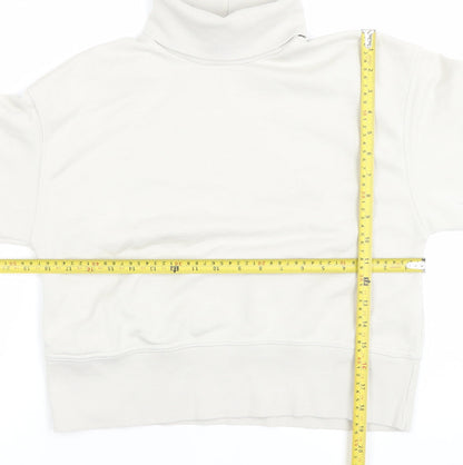 Womens UK Size S Zara Beige Pullover Sweatshirt