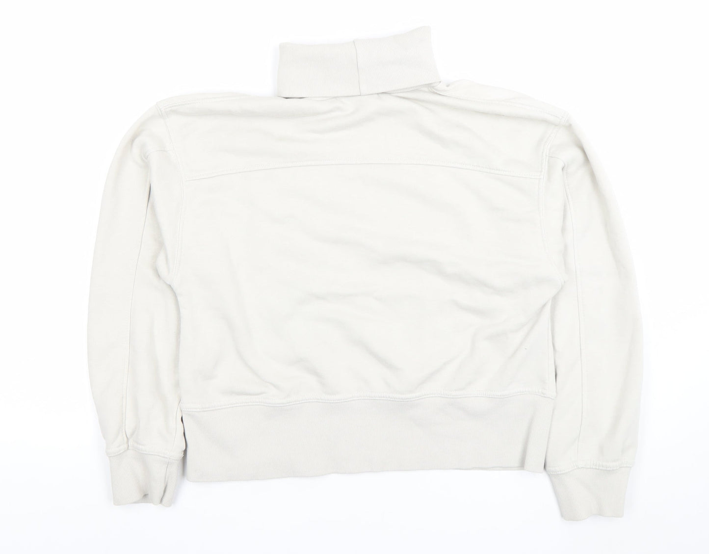 Womens UK Size S Zara Beige Pullover Sweatshirt