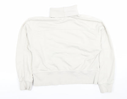 Womens UK Size S Zara Beige Pullover Sweatshirt