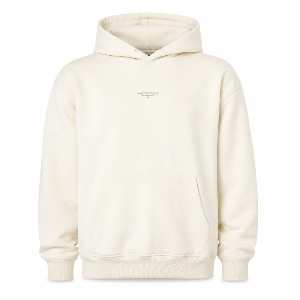 Womens UK Size XL Good For Nothing Ivory Pullover Hoodie