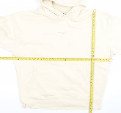 Womens UK Size XL Good For Nothing Ivory Pullover Hoodie
