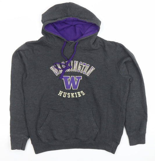 Mens UK Size M Stadium Athletics Grey Pullover Hoodie