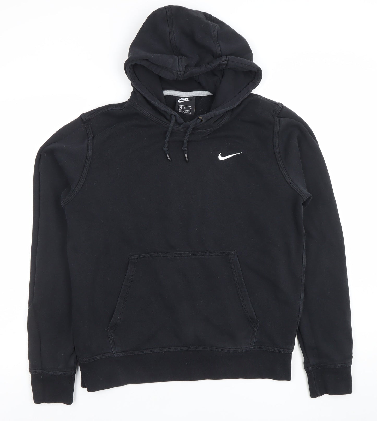 Mens UK Size M Nike Black Pullover Hoodie