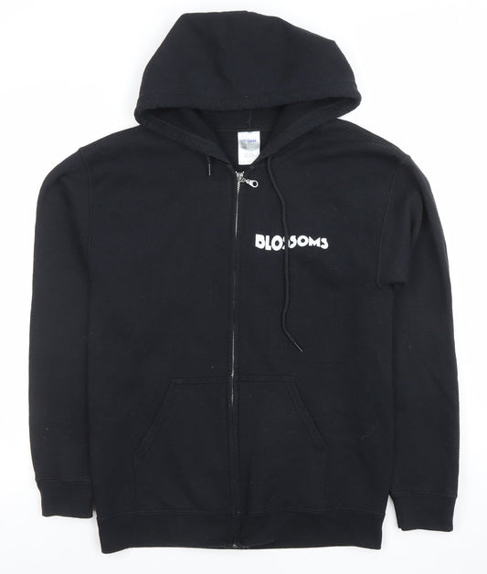 Gildan Women's Black Blossoms 2018 Tour Full Zip Hoodie Size S