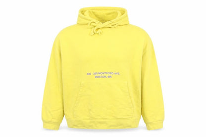 Womens UK Size 12 Pull&Bear Yellow Pullover Hoodie