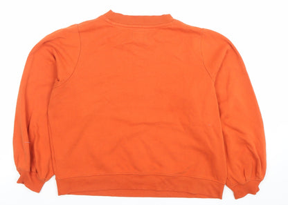 Womens UK Size 8 NEXT Orange Pullover Sweatshirt