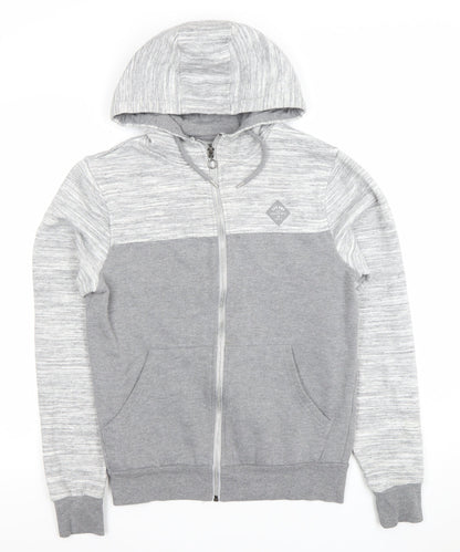 Primark Men's Grey Full Zip Hoodie XS Regular Fit