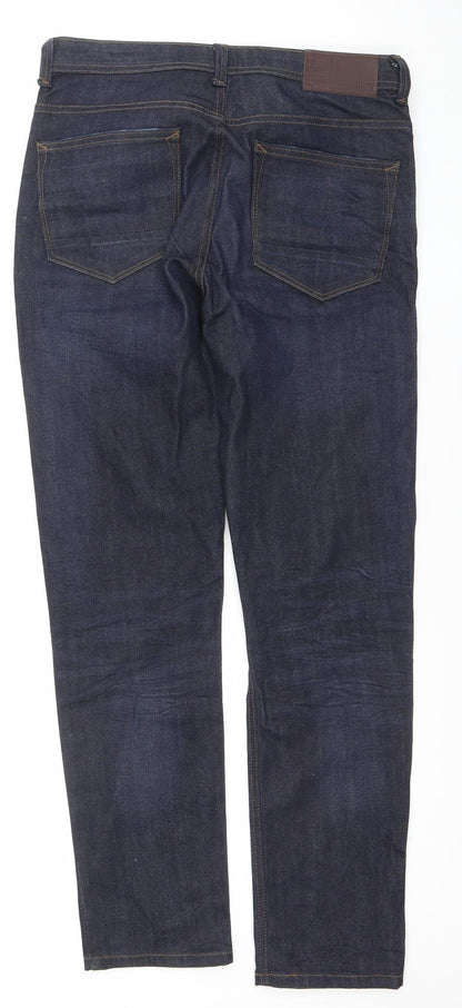 Denim Co. Men's Blue Slim Fit Jeans W32 L32 Dark Wash Denim