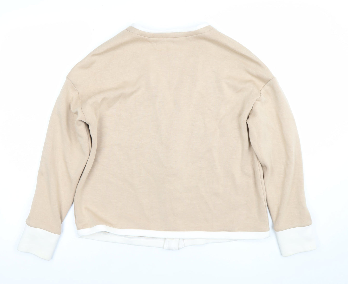 Womens UK Size S Paul Costelloe Living Beige Cardigan Jumper