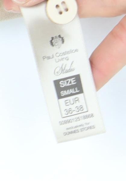 Womens UK Size S Paul Costelloe Living Beige Cardigan Jumper