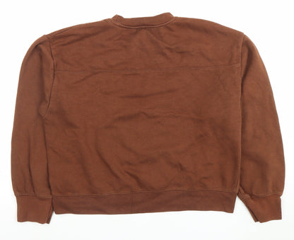 Womens UK Size L Zara Brown Pullover Sweatshirt