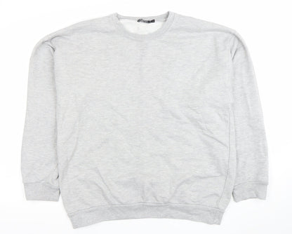 Womens UK Size XL Nasty Gal Grey Pullover Sweatshirt