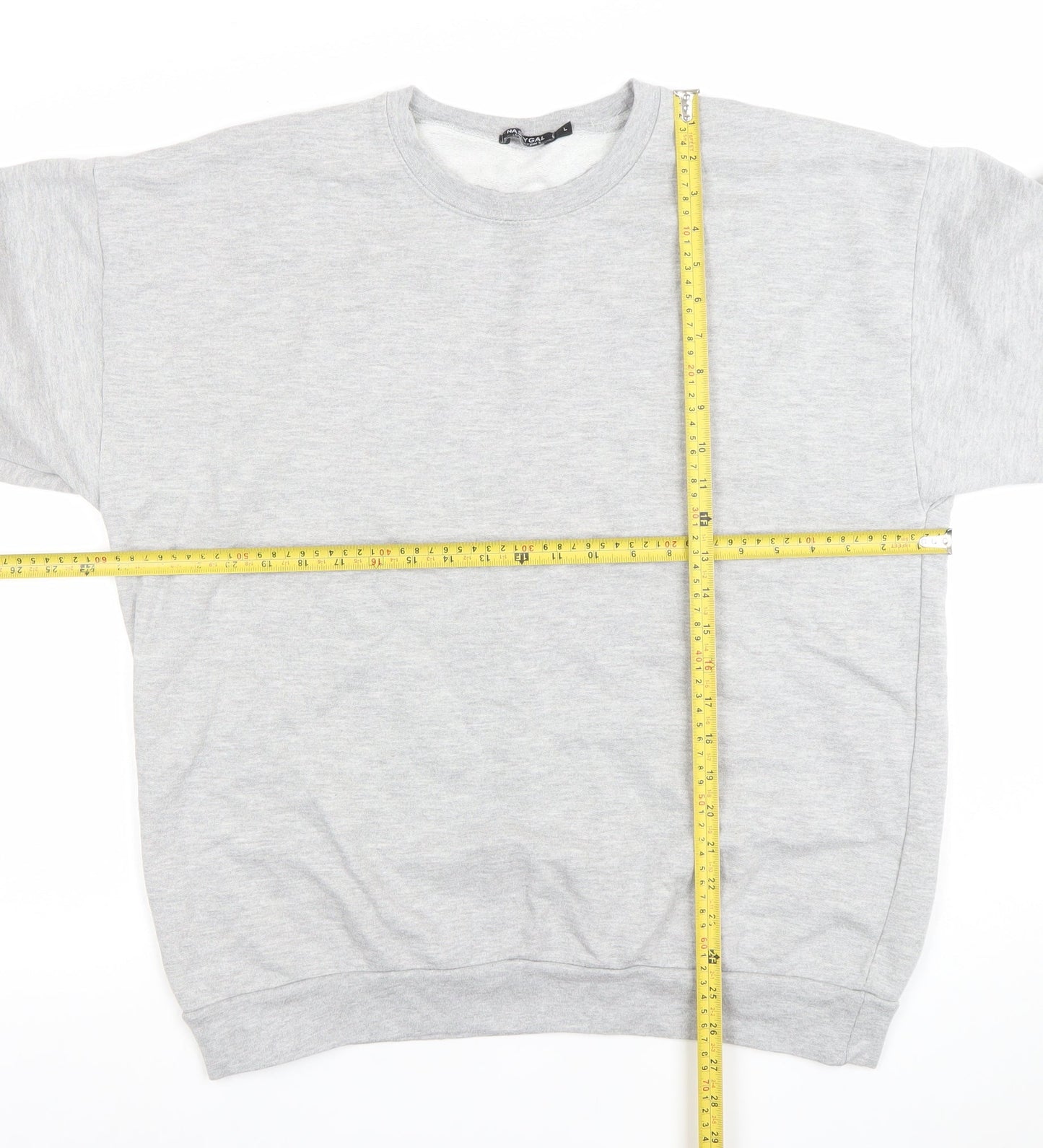 Womens UK Size XL Nasty Gal Grey Pullover Sweatshirt