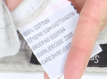 Smith and Jones Men's Beige Cargo Shorts Size 34 Cotton Drawstring