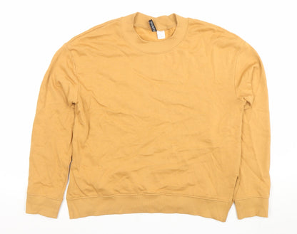 H&M Divided Women’s Beige Cotton Pullover Sweatshirt Size S