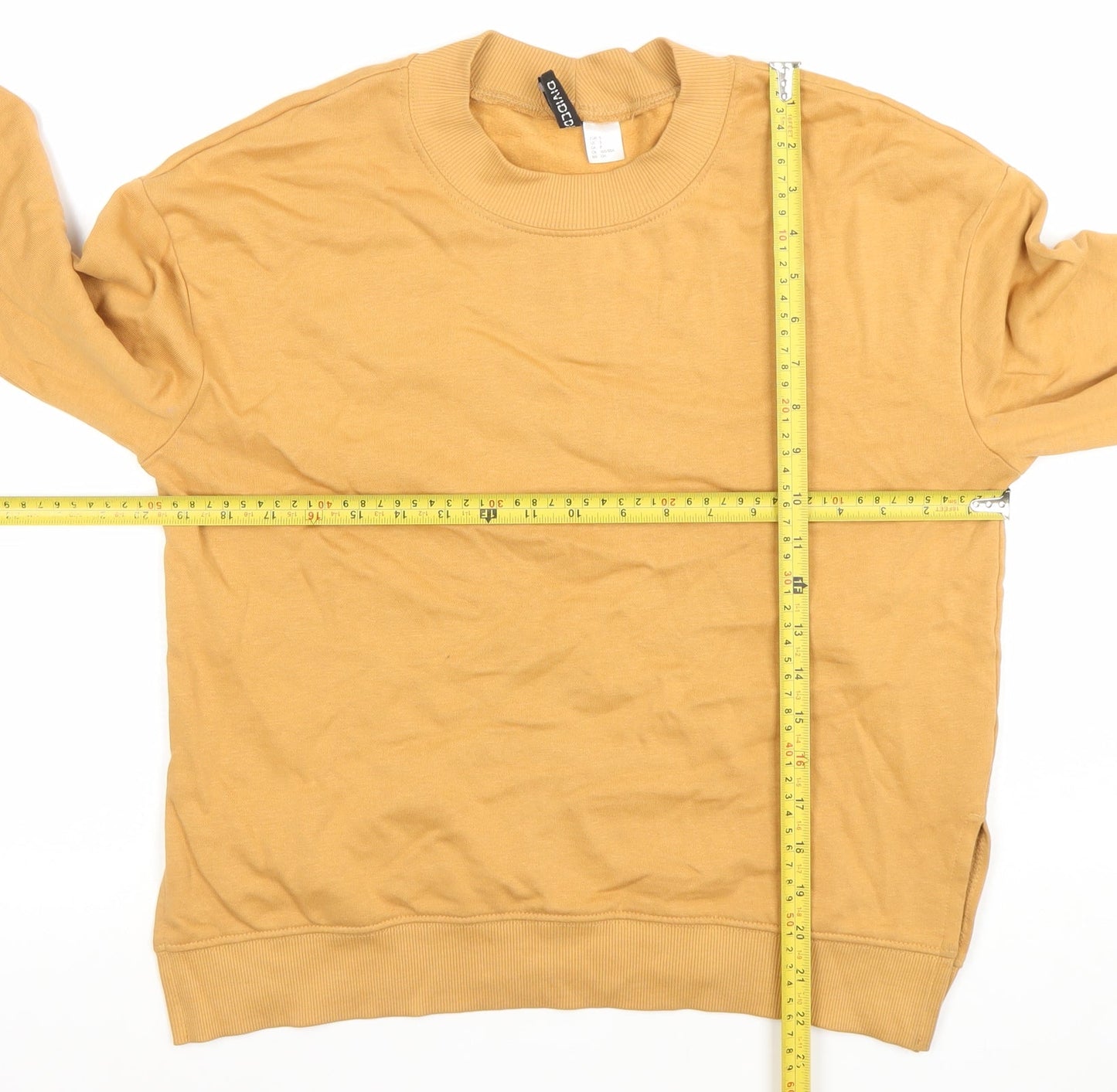 H&M Divided Women’s Beige Cotton Pullover Sweatshirt Size S