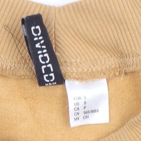 H&M Divided Women’s Beige Cotton Pullover Sweatshirt Size S