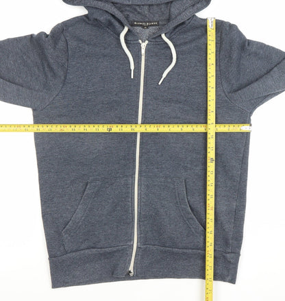 Womens UK Size 12 Blonde + Blonde Blue Full Zip Hoodie