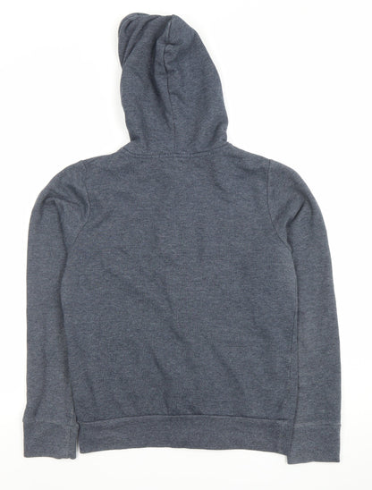 Womens UK Size 12 Blonde + Blonde Blue Full Zip Hoodie