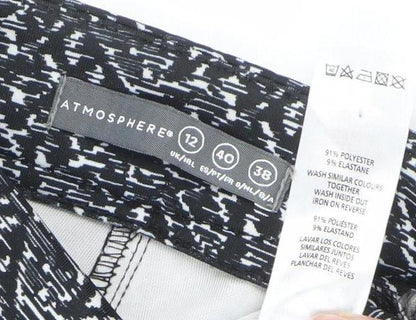 Womens UK Size 12 Atmosphere Slim Fit Leggings Black Leggings
