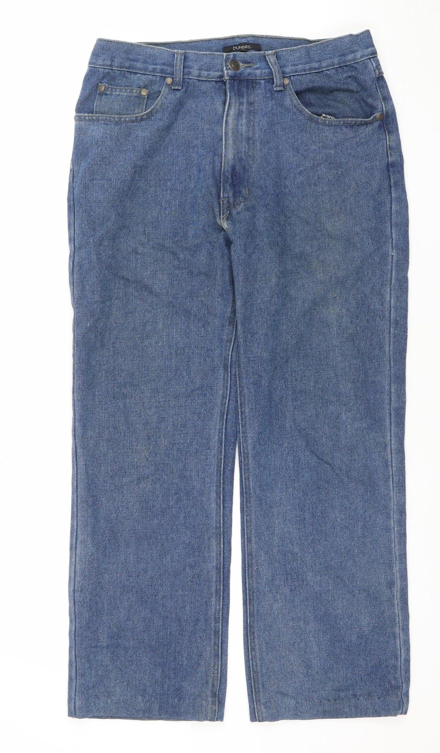 Mens UK Size M Dunnes Regular Fit Straight Blue Jeans