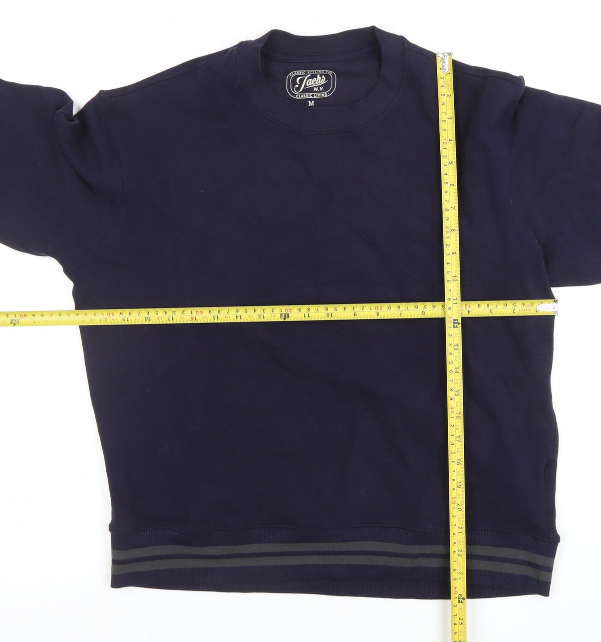 Mens UK Size M JACHS Blue Pullover Sweatshirt