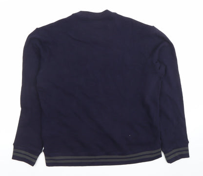 Mens UK Size M JACHS Blue Pullover Sweatshirt
