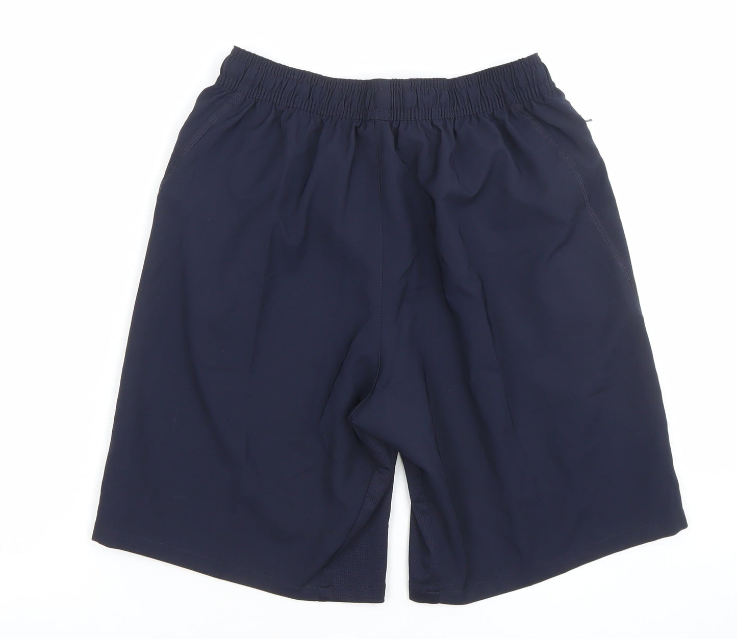 Decathlon Mens Black Running Shorts S Polyester Elastic Waist Quick Dry