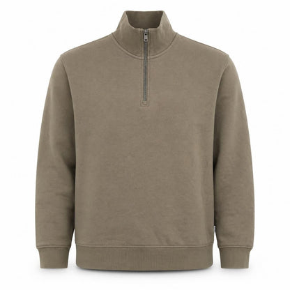 Mens UK Size L JACK & JONES Brown Henley Sweatshirt