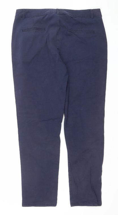 Womens UK Size 12 Dunnes Regular Fit Chino Blue Trousers